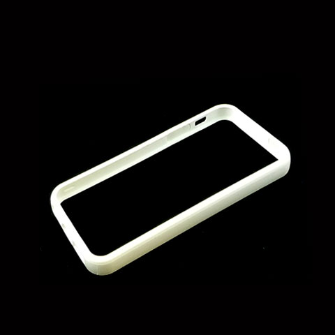 iPHONE 5 5S Bumper with Chrome Button (White-White)